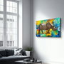Wallity Pintura Decorativa de Vidrio Templado Multicolor 46 x 72 cm